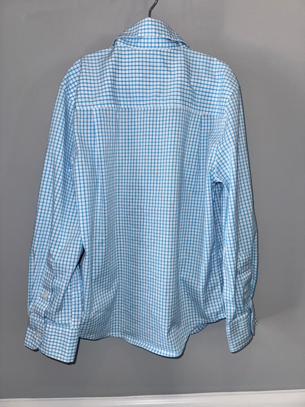 crown & ivy Light Blue Gingham Button-Down Shirt - Picture 7 of 7